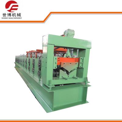 China Color Steel Metal Ridge Cap Roll Forming Machine Making Construction Stent for sale