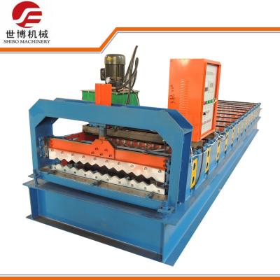 China Rollo controlado programado del corrugación de la hoja de acero que forma la máquina para la teja de techumbre en venta