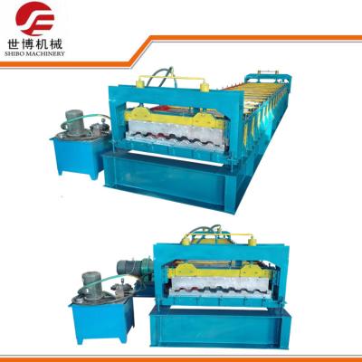 China Thick Steel Sheet Metal Roll Forming Machine , Glazed Tile Roll Forming Machine for sale