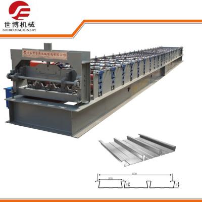 China PLC Computer Control Sheet Metal Roll Forming Machines For Floor Deck Making for sale