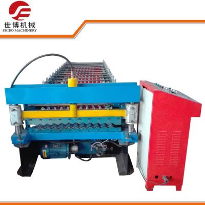 China Bule Color Floor Deck Roll Forming Machine With High Precision UCT Bearing for sale