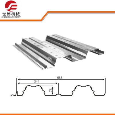 China Colored Steel Floor Deck Roll Forming Machine , Sheet Metal Forming Equipment  for sale