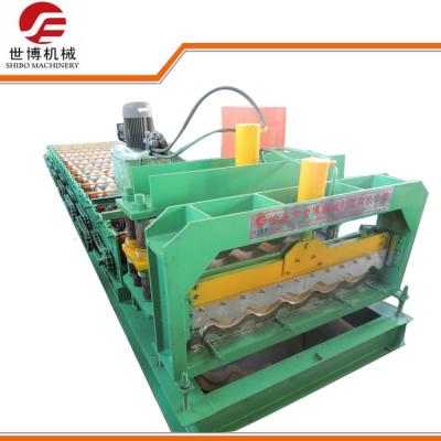 China Zinc Steel Glazed Tile Aluminium Roof Sheet 1000 Roll Forming Machine for sale