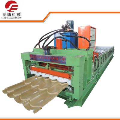 China Step Tile Roof Profile Rolling Making Equipment Machinery Glazed Roll Forming Machine 765 for sale