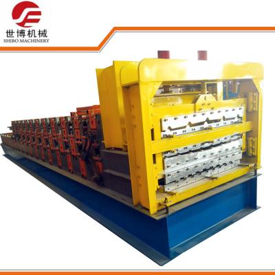 China 5kw Three Layer Cold Roll Forming Machine With Intelligent PLC Control System for sale