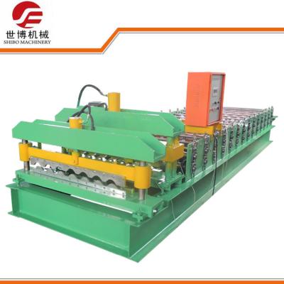 China Bamboo Shaped Glazed Tile Roll Forming Machine With Hydraulic Drive System for sale