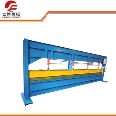 China 4 Meter Blue Color Steel Roll Forming Accessory Machine For Bending Gutter for sale