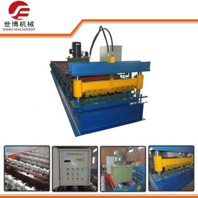 China SB750 Trapezoidal Sheet Roll Forming Machine 5.5T Weight Custom Color for sale