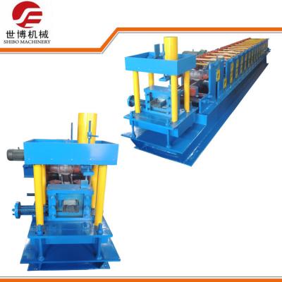 China C / U Channel Steel Stud Roll Forming Machine With Automatic Hydraulic Cutter for sale