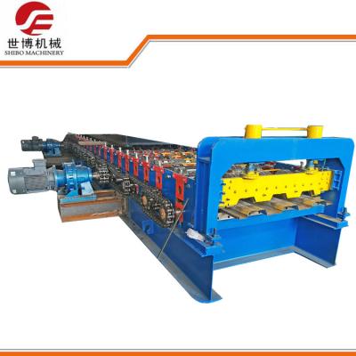 China Full Automatic Floor Deck Roll Forming Machine For Steel Structure Construction for sale