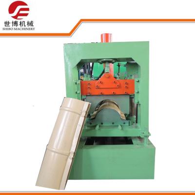 China Industrial Ridge Cap Roll Forming Machine With 2 - 3m / Min Forming Speed for sale