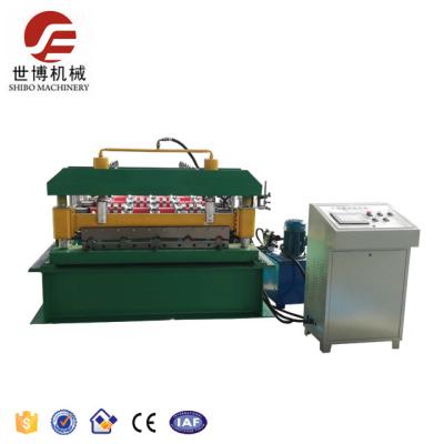 China Colored Steel Trapezoidal Sheet Roll Forming Machine 5.5kw Power 6500*1400*1300mm for sale