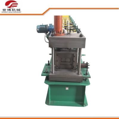 China Green Color Double C Type Galvanized Steel Purlin Roll Forming Machine for sale