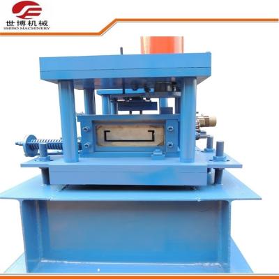 China Small-C Type Galvanized Steel Purlin Roll Forming Machine Blue for sale