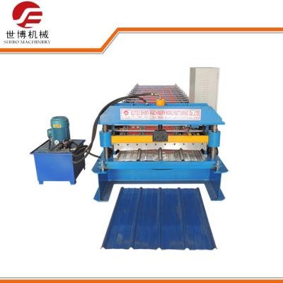 China Automatic Trapezoidal Sheet Roll Forming Machine Galvanized GI / PPGI Materials for sale