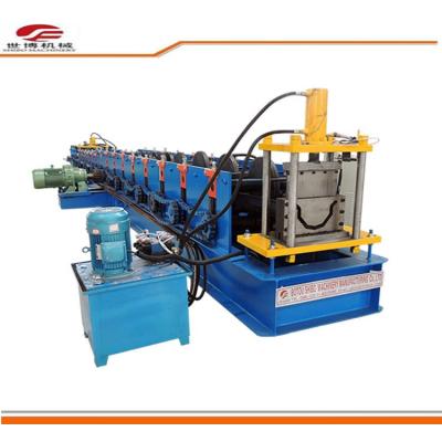 China Metal Steel Roof Waterproof Rain Purlin Roll Forming Machine 380V 50Hz PLC Control for sale