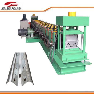 China Full Automatic Steel Highway Guardrail Roll Forming Machine 0-12m/Min Speed for sale