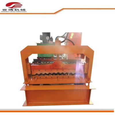 China Automatic Metal Roof Forming Machine , PPGI / GI Roof Tile Roll Forming Machine for sale