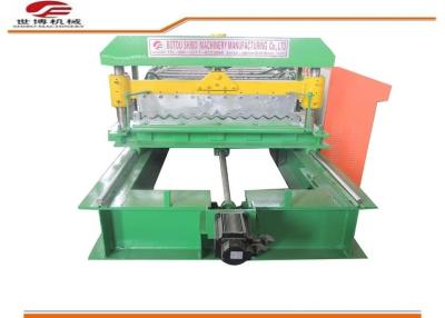 China Tracking Cut Metal Tile Corrugated Sheet Roll Forming Machine 7500*1500*1300mm Size for sale