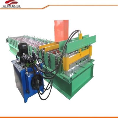 China 914-750 Type Trapezoidal Sheet Roll Forming Machine 5.5kw Power For Industry for sale