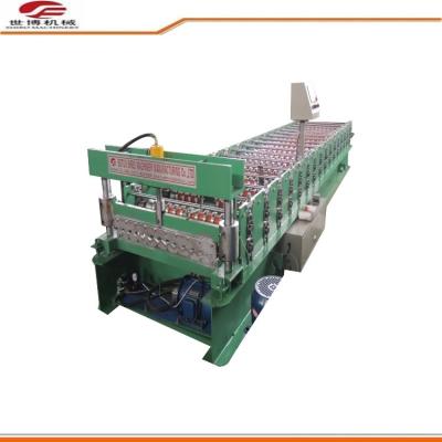 China Professional Sheet Metal Roll Forming Machine 762 Type Cr.12 Cutter Material for sale