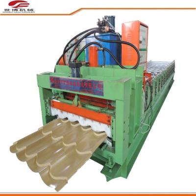 China Professional Metal Roofing Sheet Making Machine 750mm Type 7000*1400*1500mm Size for sale