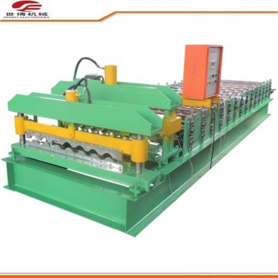 China 1200 Type Color Sheet Metal Roller Machine 8~15m/Min Speed 18 Rows Roller Station for sale