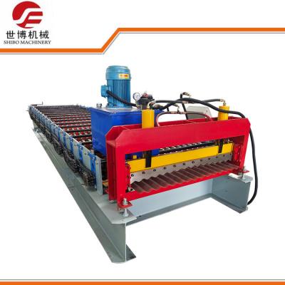 China Easy Operation Roof Tile Roll Forming Machine 5.5KW Motor PPGI / GI Materials for sale