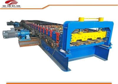 China Galvanized Color Steel Floor Deck Plate Roll Forming Machine / Forling Line for sale