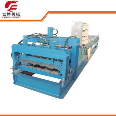 China Glazed Roofing Tile Cold Roll Forming Machine For Building Roof for sale