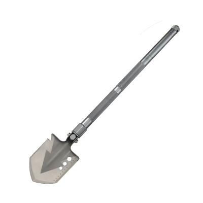 China Folding Silver Multi-Function Military Outdoor Extended Shovel Shovel Tool Asset Shovel Tool Camping Military Survival Equipment for sale