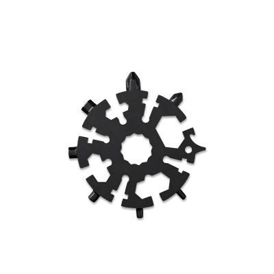 China Popular S/S 420 Amazone Snowflake Shape Tool All-in-One Octagonal Multifunctional Combination Popular Snowflake Tool EDC 20 Outdoor Tool for sale