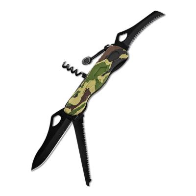 China Color EDC Survival Knife Outdoor Tactical Multi-Function Knife Open Mini Tool Convenient Multi-Function Slide Camouflage Folding Knife for sale