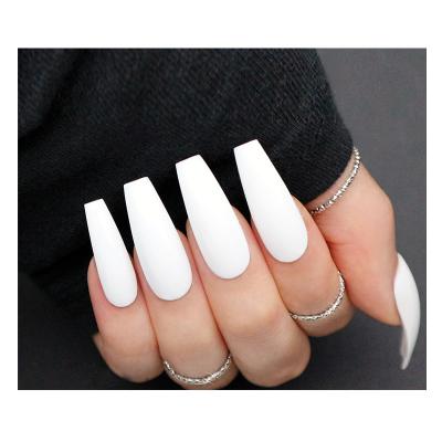 China 24pcs/box Design Press On Nail Wholesale Fake Nails Matte Gel Polish UV Fake Nails Set With Jelly Glue Tags And Folder for sale