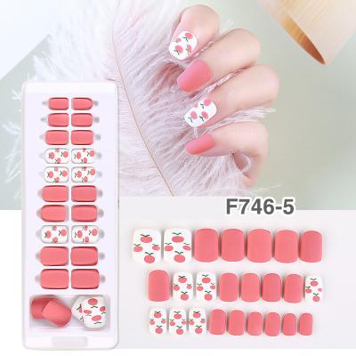 China 2021 New Design Designs Nail Art Decoration Private Label Packaging Boxes Press On Nails Summer Fake Nails for sale