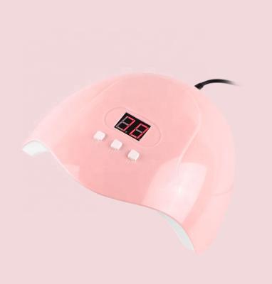 China Wholesale Fast Curing Pink Color 54W LED Gel Nail Dryer With 18Led Nail Dryer Lamp for sale