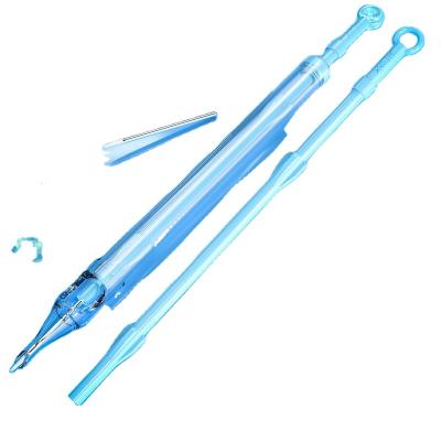 China Permanent Stainless Steel Sterilized WJX Disposable Permanent Makeup Tattoo Needle Safety Membrane Cartridge Needles for sale