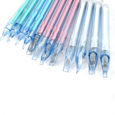 China 20pcs High Quality Permanent Membrane Tattoo Cartridge Needle Sterilized Disposable Tattoo Scalp Micropigmentation Needle for sale