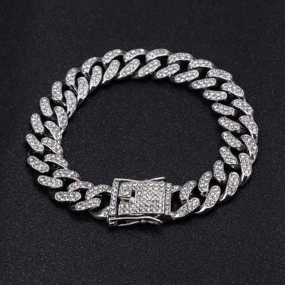 China FASHIONABLE Wholesale Price 18K Gold Plated Micro Inlaid Cubic Zircon Anklet Bracelet Hip Hop Anklets for sale