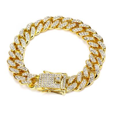 China FASHIONABLE Wholesale Price 18K Gold Plated Micro Inlaid Cubic Zircon Ankle Bracelet Hip Hop Stainless Steel Anklets for sale