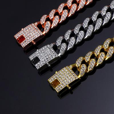 China FASHIONABLE Wholesale Price 18K Gold Plated Micro Inlaid Cubic Zircon Anklet Hip Hop Stainless Steel Anklet for sale