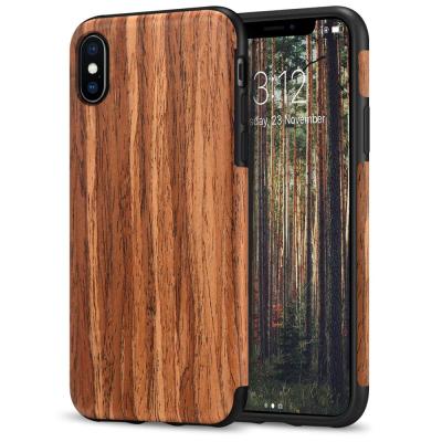 China Luxury Private IMD TPU Laudtec PU Wooden Phone Case For iPhone X,XS,XR,XS Max Mobile Phone Shell for sale