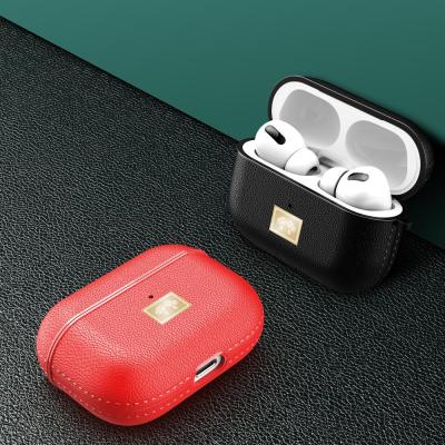 China For Earphone 2020 Luxury Leather Texture For Airpods Pro Earphone Bag Cover For Apple For Air Pod 3 Case for sale