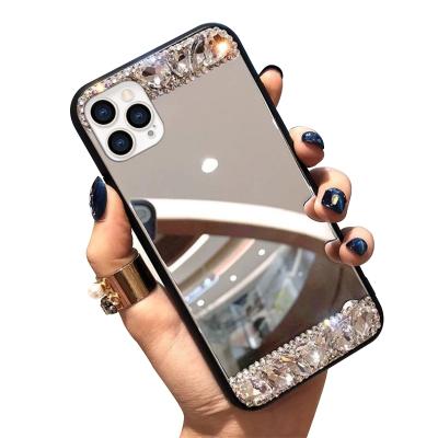 China Shockproof ; Unique Anti Scratch Laudtec Phone Case for Girl Fashion Mirror Crystal Diamond Cell Phone Shockproof Bags and Cases for sale