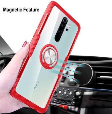 China 2020 Accessories Unique Super Shockproof Hard PC TPU Back Cover Inner with Ring Holder for Redmi note 9 pro for sale