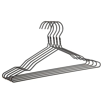 China Factory Customized Modern Stainless Steel Wholesale Hangers Customized Household Groove Design Non-Slip Hangers for sale