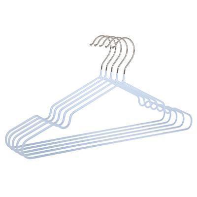 China Household Modern Custom Groove Clothes Hanger Anti-Slip Metal Design Clothes Hanger for sale