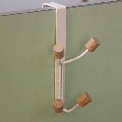 China Wholesale Minimalist New Product Durable Wall Hangers With Hook Metal Wood Door Hanger for sale