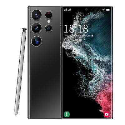 China Dual SIM Card Hot Selling PHONE S23 Ultra 16GB+512GB 5G 7.2-inch MTK6889 48MP 108MP built-in pen Android 12 Wireless Microphone smartphone for sale