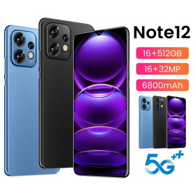 China Dual SIM Card 2023 Original phone NOTE 12 PRO Android Smartphones 12GB+512GB 10-Core 5G LET Cellphones Mobile phone for sale